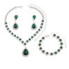 066e422f-a7a5-4545-abc5-bb8a29d817a6.jpg Fashion Jewelry Bridal Jewelry Suit Necklace Ear Stud Bracelet Three-piece Set