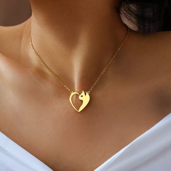 Heart Cat Pendant Necklace™ – Cute and Charming Jewelry for Cat Lovers