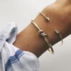 Women’s Vintage Cuff Arrow Knotted Bracelet™ – Stylish Retro-Inspired Jewelry