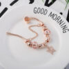 Fashion Love Geometric Rose Gold Bracelet™ – Stylish Women’s Jewelry with Modern Elegance