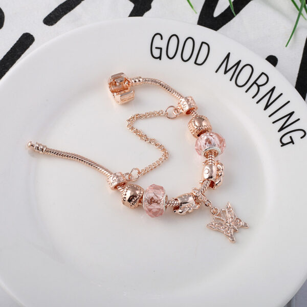 Fashion Love Geometric Rose Gold Bracelet™ – Stylish Women’s Jewelry with Modern Elegance