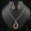 Double Drop Crystal Set Necklace & Earrings™ – Elegant Sparkling Jewelry Set