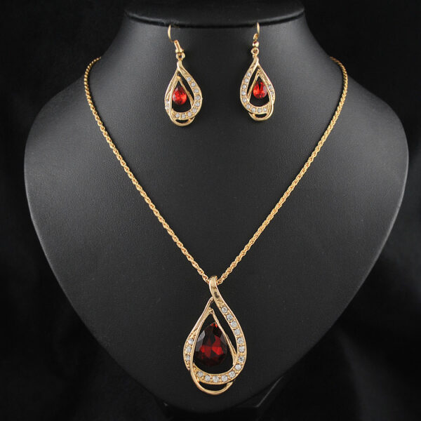 Double Drop Crystal Set Necklace & Earrings™ – Elegant Sparkling Jewelry Set