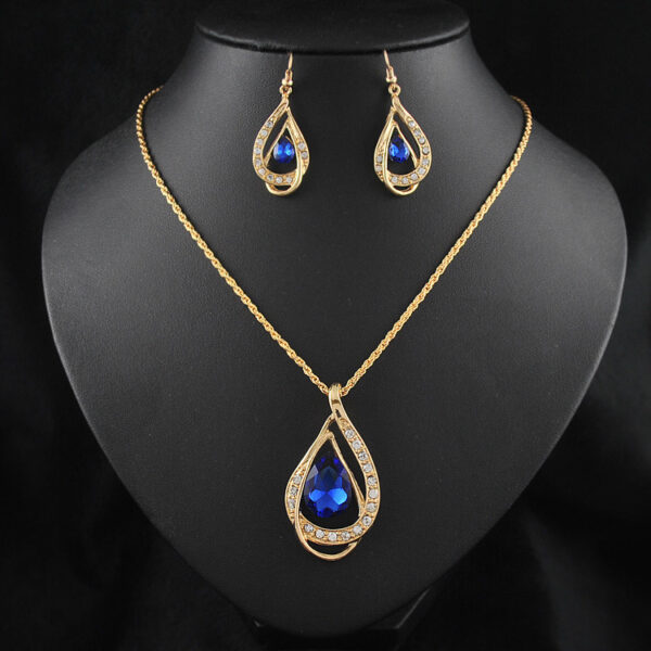 Double Drop Crystal Set Necklace & Earrings™ – Elegant Sparkling Jewelry Set