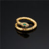 1618280726165.jpg Fashion Gold Color Snake Ring For Women Girl Adjustable Exquisite Shiny Cubic Zirconia Finger Ring Wedding Jewelry Gift