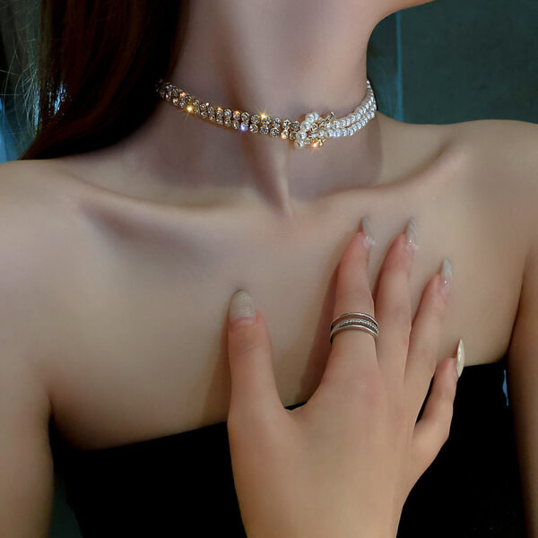 Short Rhinestone Statement Necklace™ – Elegant Sparkle Jewelry for Women
