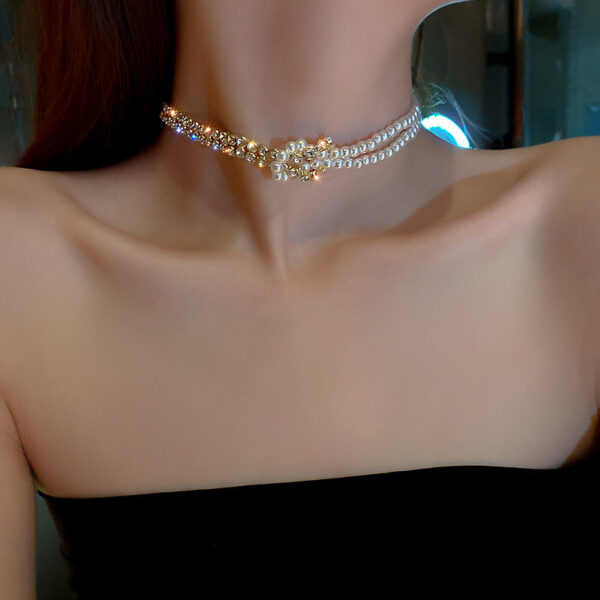 Short Rhinestone Statement Necklace™ – Elegant Sparkle Jewelry for Women