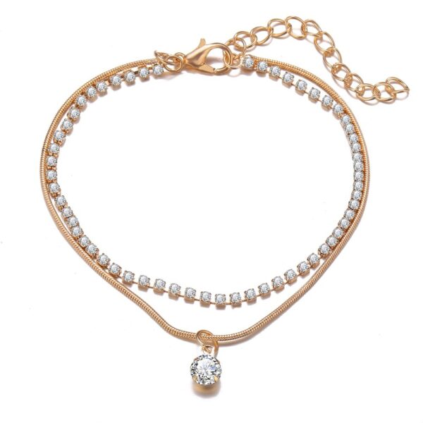 LETAPI Bohemian Beads Anklets™ – Boho Cubic Zirconia Ankle Bracelet for Women