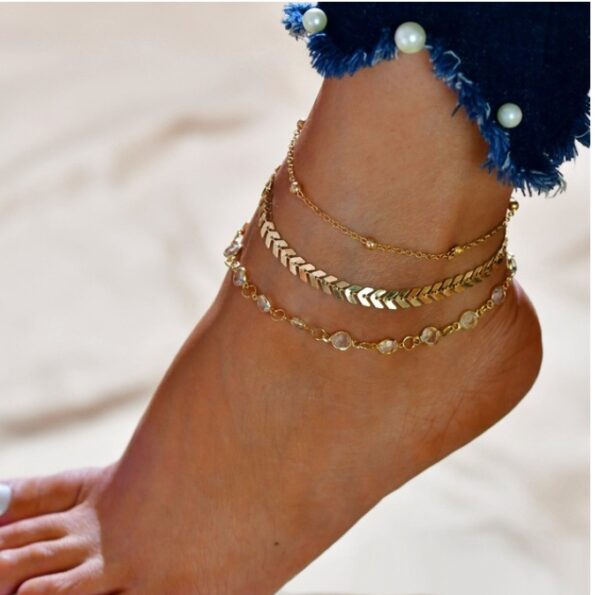 LETAPI Bohemian Beads Anklets™ – Boho Cubic Zirconia Ankle Bracelet for Women