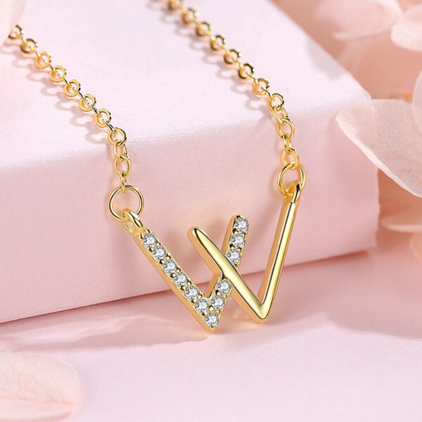Stainless Steel W Pendant Necklace™ – Stylish Initial Jewelry for Men & Women