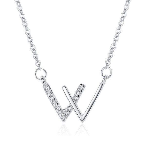 Stainless Steel W Pendant Necklace™ – Stylish Initial Jewelry for Men & Women