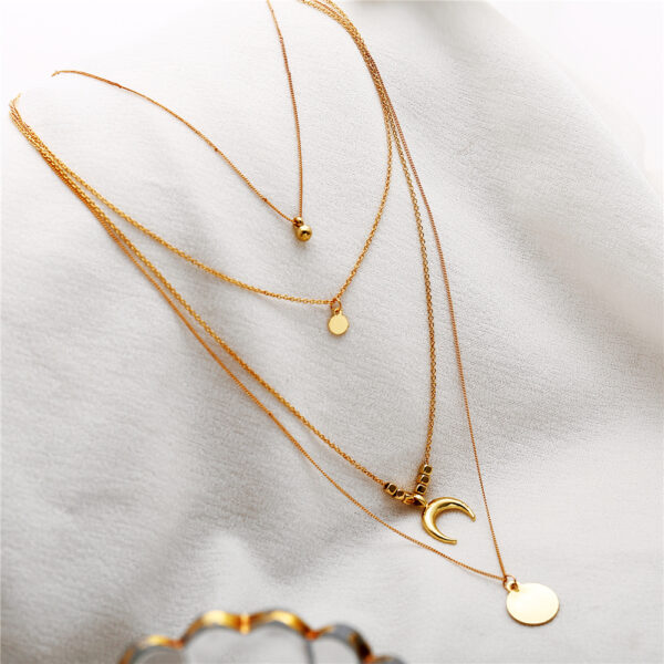 Multi-layer Moon Pendant Necklaces™ – Bohemian Elegant Wafer Necklaces for Women