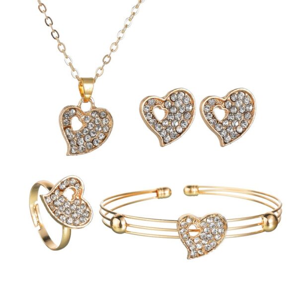 Love Jewelry Set™ – Elegant Heart Necklace & Earring Set for Women