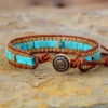 Imperial Stone Leather Bracelet™ – Hand-Woven Fashion Jewelry for Men & Women