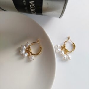 Pearl Tassel Simple Earrings™ – Elegant Minimalist Jewelry