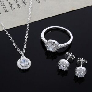 Luxury Zircon Jewelry Set™ for Women – Elegant Necklace, Earrings & More