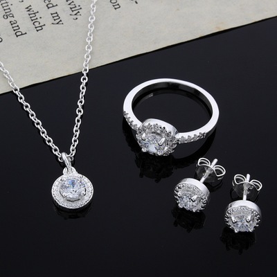 Luxury Zircon Jewelry Set™ for Women – Elegant Necklace, Earrings & More