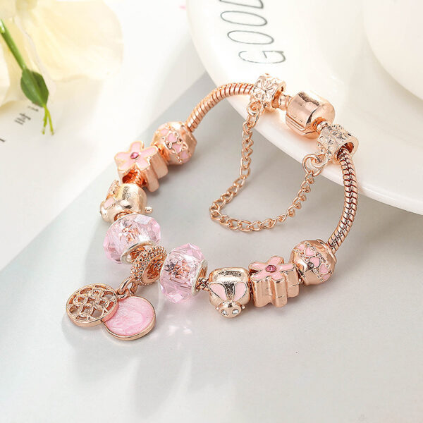 Fashion Love Geometric Rose Gold Bracelet™ – Stylish Women’s Jewelry with Modern Elegance