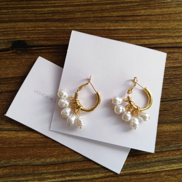 Pearl Tassel Simple Earrings™ – Elegant Minimalist Jewelry