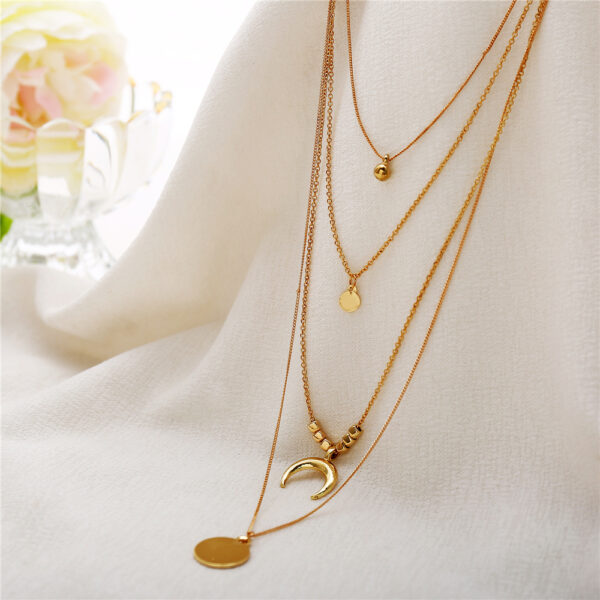 Multi-layer Moon Pendant Necklaces™ – Bohemian Elegant Wafer Necklaces for Women