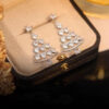 Women’s High-Quality Silver Needle Christmas Tree Earrings™ – Elegant Holiday Jewelry