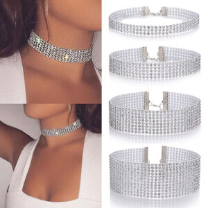 Fashion Women Full Crystal Rhinestone Choker Necklace™ – Sparkling Wedding Jewelry