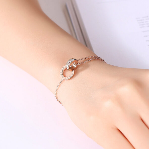 Diamond Inlaid Zircon Titanium Steel Bracelet™ – Luxury & Durability in One Elegant Design