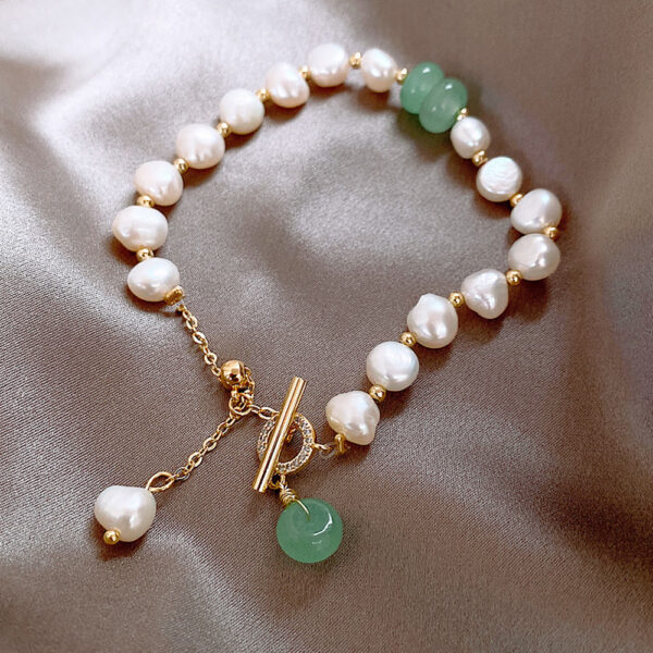 5611f116-dcec-4ffd-a3fa-95379546bb6a.jpg Women Irregular Freshwater Pearl Adjustable Bracelet