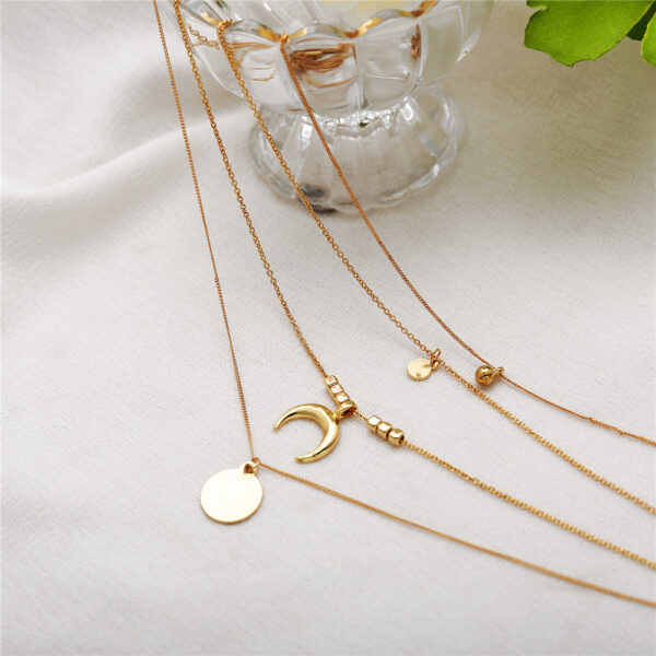 Multi-layer Moon Pendant Necklaces™ – Bohemian Elegant Wafer Necklaces for Women