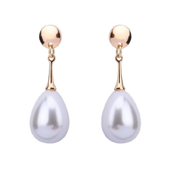 Waterdrop Pearl Simple Personality Earrings™ – Elegant Minimalist Jewelry