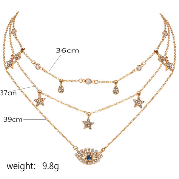 Crystal Star & Evil Eye Necklace™ – Protective and Stylish Jewelry for Women