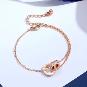 Diamond Inlaid Zircon Titanium Steel Bracelet™ – Luxury & Durability in One Elegant Design
