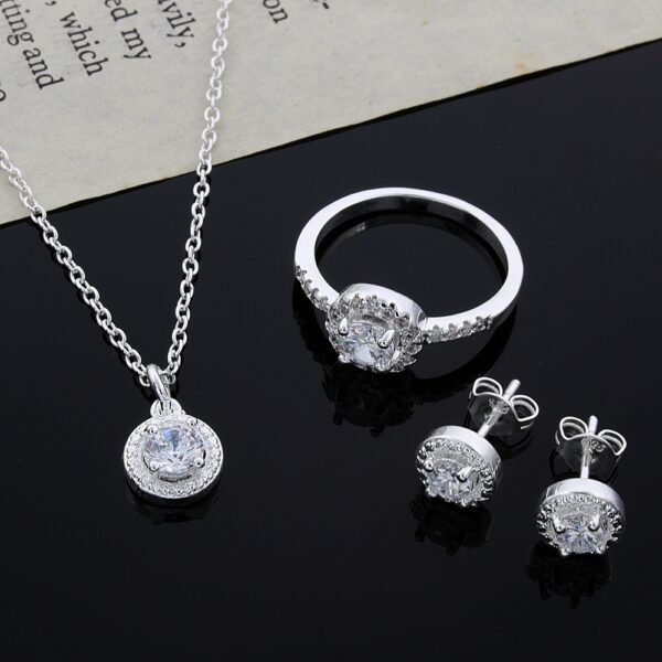 Luxury Zircon Jewelry Set™ for Women – Elegant Necklace, Earrings & More