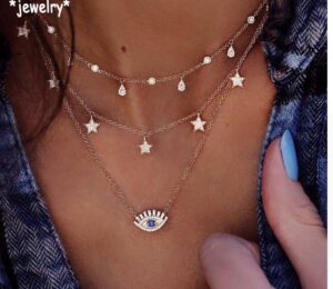 Crystal Star & Evil Eye Necklace™ – Protective and Stylish Jewelry for Women
