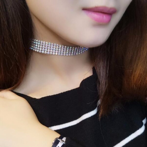 Fashion Women Full Crystal Rhinestone Choker Necklace™ – Sparkling Wedding Jewelry