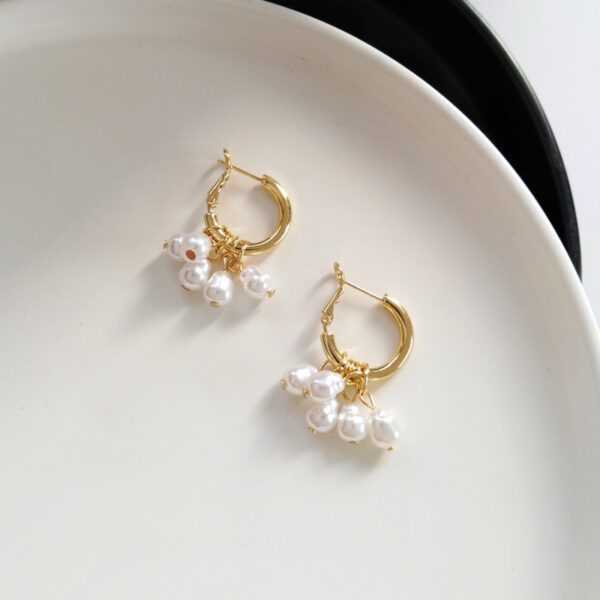 Pearl Tassel Simple Earrings™ – Elegant Minimalist Jewelry