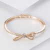 Diamond Bow Rose Gold Bracelet™ – Elegant Alloy Bracelet for Women