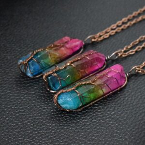 8d4af980-1734-45c0-b668-203bd561dd0f.jpg Hot Selling Stone Crystal Pillar Tree Of Life Pendant Ins Fashion Necklace