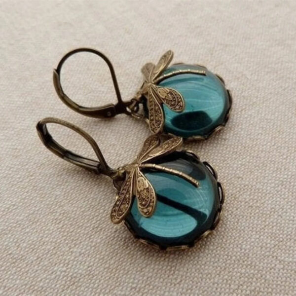 8ebd4feb-f776-482d-b15f-493001b5ad65.jpg Boho Dragonfly Drop Earrings – Vintage Blue Moonstone Pendant for Women, Ethnic Wedding Charm Jewelry