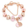 Fashion Love Geometric Rose Gold Bracelet™ – Stylish Women’s Jewelry with Modern Elegance
