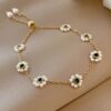 O1CN01qyGCZP2N6fYJPyoGP_2216640519914-0-cib.jpg Pearl Flowers Bracelet All-match Fashion Adjustable Chain Bracelet
