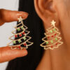 Christmas Earrings With Christmas Tree Colorful Zircon™ – Festive Party Jewelry for Women