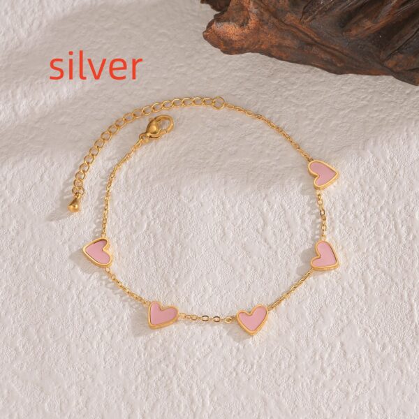 b47b39a0-4fd7-4135-aacf-ffd347bce23c.jpg Ins Love Bracelet  Stainless Steel Dripping Heart Bracelet Fashion Valentine's Day Jewelry Gift