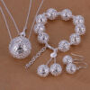 Exquisite Jewelry™ – Silver-Plated Three-Dimensional Ball Pendant Necklace for Women