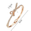 Diamond Bow Rose Gold Bracelet™ – Elegant Alloy Bracelet for Women