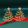 Christmas Earrings With Christmas Tree Colorful Zircon™ – Festive Party Jewelry for Women