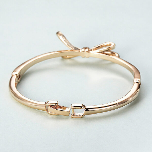 Diamond Bow Rose Gold Bracelet™ – Elegant Alloy Bracelet for Women