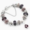 Crystal Beads Charm Bracelet™ – Elegant Snake Chain Bangle for Women’s Jewelry