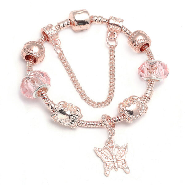Fashion Love Geometric Rose Gold Bracelet™ – Stylish Women’s Jewelry with Modern Elegance