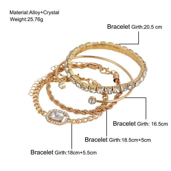 Women’s Luxury Bracelet Stack™ – Elegant Layered Jewelry Set